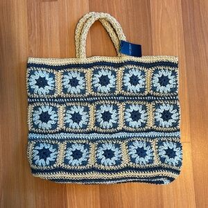 Lucky Brand Crochet Patch Tote